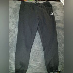 Reebok women's black large graphic joggers